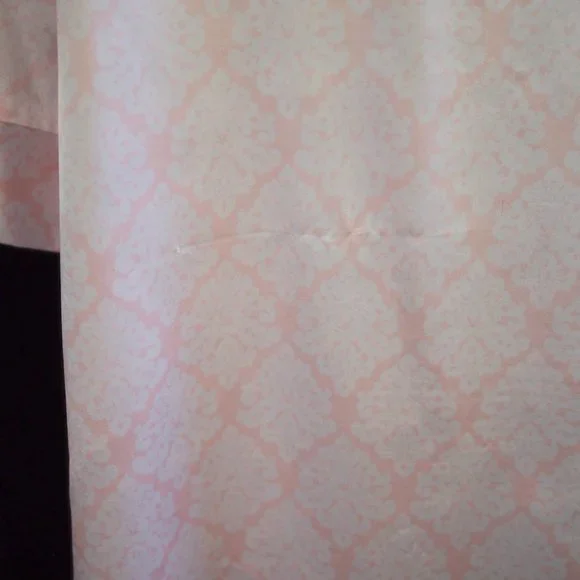 vtg KASSATLY Palm Beach Pink Floral Zip Up Satin Glam Lounge Robe Caftan Dress S - Picture 8 of 9